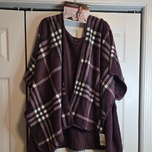 Cuddl Duds Plum Poncho